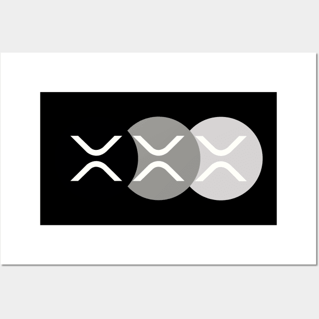 Triple Ripple XRP Wall Art by CryptoHunter